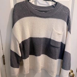 Cropped Striped Sweater